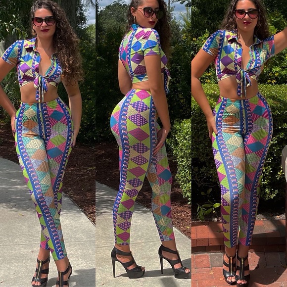 StyleMood Boutique Pants - Brand New! Unique Vibrant Vibes Set 💕